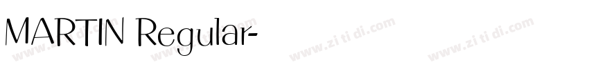 MARTIN Regular字体转换
